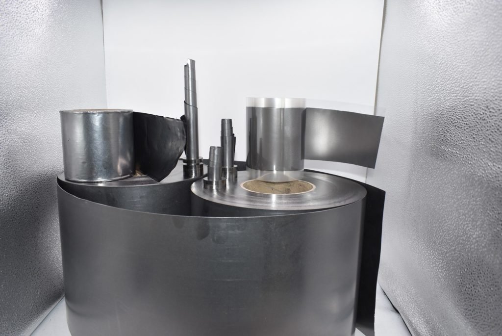 Flexible Graphite 2 Flexible graphite foil roll produced from expanded natural flake graphite